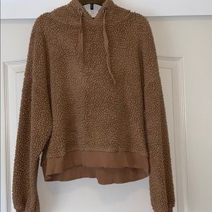 Tan Sherpa Hoodie